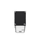 Rullcontainer med gallerväggar Jessica, 4-sidig, svart/förzinkad