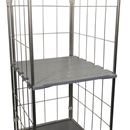 Hyllplan till Rullcontainer Frida, längd 710 mm, B 762 mm, grå, 3 sidor