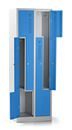 Z-skåp Amsterdam, 2 sektioner, ljusgrå/ljusblå, bredd 590 mm