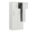 Z-skåp Amsterdam, 2 sektioner, ljusgrå, bredd 800 mm