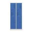 Z-skåp Amsterdam, 2 sektioner, ljusgrå/ljusblå, bredd 800 mm