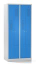 Z-skåp Amsterdam, 2 sektioner, ljusgrå/ljusblå, bredd 800 mm