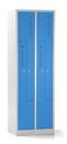 Z-skåp Amsterdam, 2 sektioner, ljusgrå/ljusblå, bredd 590 mm