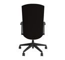 Kontorsstol BEAT, med armstöd och universalhjul, ryggstöd/sits i svart