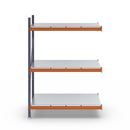 Hyllställ Aleyna, belastning per sektion 1600 kg, med stålhyllor, HxBxD 2000 x 1400 x 800 mm, utbyggnadssektion