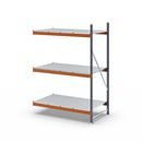 Hyllställ Aleyna, belastning per sektion 1600 kg, med stålhyllor, HxBxD 2000 x 1400 x 800 mm, utbyggnadssektion