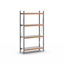 Hyllställ Aleyna, belastning per sektion 1600 kg, med stålhyllor, HxBxD 2500 x 1400 x 500 mm, grundsektion