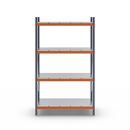 Hyllställ Aleyna, belastning per sektion 1600 kg, med stålhyllor, HxBxD 2500 x 1400 x 800 mm, grundsektion