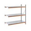 Hyllställ Aleyna, belastning per sektion 1600 kg, med stålhyllor, HxBxD 2000 x 1900 x 800 mm, utbyggnadssektion