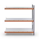 Hyllställ Aleyna, belastning per sektion 1600 kg, med stålhyllor, HxBxD 2000 x 1900 x 800 mm, utbyggnadssektion