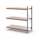 Hyllställ Aleyna, belastning per sektion 1600 kg, med stålhyllor, HxBxD 2000 x 1900 x 800 mm, utbyggnadssektion