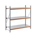 Hyllställ Aleyna, belastning per sektion 1600 kg, med stålhyllor, HxBxD 2000 x 1900 x 800 mm, grundsektion