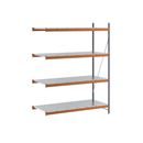 Hyllställ Aleyna, belastning per sektion 1600 kg, med stålhyllor, HxBxD 2500 x 1900 x 800 mm, utbyggnadssektion