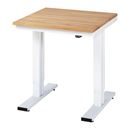 Höj och sänkbart Arbetsbord Dagfinn, höjd 720 – 1120 mm, skiva i massiv bok, BxD 750 x 800 mm
