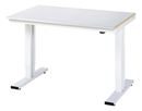 Höj och sänkbart Arbetsbord Dagfinn, höjd 720 – 1120 mm, stålplåtsbelagd skiva, BxD 1250 x 800 mm