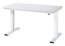 Höj och sänkbart Arbetsbord Dagfinn, höjd 720 – 1120 mm, stålplåtsbelagd skiva, BxD 1500 x 800 mm
