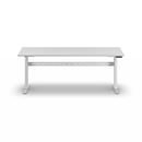 Höj och sänkbart Arbetsbord Fideli, höjd 740 – 1195 mm, melaminskiva, BxD 2000 x 700 mm