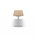 Höj och sänkbart Arbetsbord Fideli, höjd 740 – 1195 mm, massiv bokskiva, BxD 2000 x 700 mm