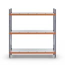 Hyllställ Aleyna, belastning per sektion 1600 kg, med stålhyllor, HxBxD 2000 x 1900 x 500 mm, grundsektion