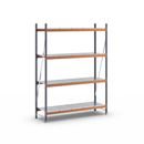 Hyllställ Aleyna, belastning per sektion 1600 kg, med stålhyllor, HxBxD 2500 x 1900 x 600 mm, grundsektion