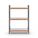 Hyllställ Aleyna, belastning per sektion 1600 kg, med stålhyllor, HxBxD 2000 x 1400 x 500 mm, grundsektion