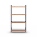 Hyllställ Aleyna, belastning per sektion 1600 kg, med stålhyllor, HxBxD 2500 x 1400 x 500 mm, grundsektion