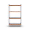 Hyllställ Aleyna, belastning per sektion 1600 kg, med stålhyllor, HxBxD 2500 x 1400 x 600 mm, grundsektion