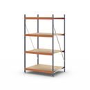 Hyllställ Adrian, belastning per sektion 4000 kg, HxBxD 2500 x 2749 x 600 mm, utbyggnadssektion
