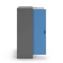 Kemikalieskåp Asta, 2 dörrar, 3 hyllplan, dörrar ljusblå