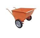 Byggskottkärra, tippbar Judit, massivgummi med kullager, 250 liter