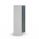 Klädskåp Alvina, 1 sektion, ljusgrå/basaltgrå, bredd 300 mm, vridregel