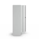 Klädskåp Alvina, 1 sektion, ljusgrå, bredd 400 mm, vridregel