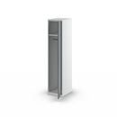 Klädskåp Alvina, 1 sektion, ljusgrå/basaltgrå, bredd 400 mm, cylinderlås