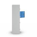 Skolskåp Alvina, 1 sektion, ljusgrå/ljusblå, bredd 400 mm, vridregel