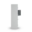 Skolskåp Alvina, 1 sektion, ljusgrå/basaltgrå, bredd 300 mm, vridregel