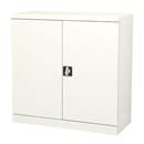 Plåtskåp Småland, 1000x1000x440 mm, inkl 2 hyllplan, vit/vit