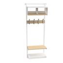 Klädfack Savalen, vägghängd, B 600 mm, vit, modell C, grund