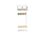 Klädfack Savalen, vägghängd, B 600 mm, vit, modell C, utbyggnad