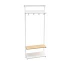 Klädfack Savalen, vägghängd, B 600 mm, vit, modell D, grund