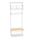 Klädfack Savalen, vägghängd, B 600 mm, vit, modell A, grund