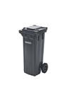 Soptunna av plast, DIN EN 840, 80 l, BxDxH 514 x 448 x 932 mm, antracitgrå