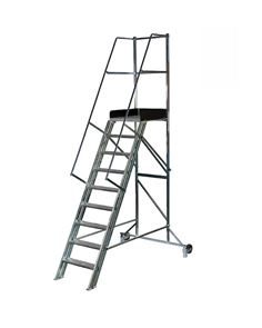 Mobil trappa med räcke 1800 mm, 9-steg