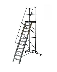 Mobil trappa med räcke 2000 mm, 10-steg
