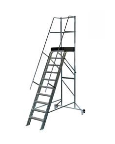 Mobil trappa med räcke