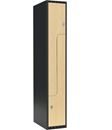 Z-skåp Fydor SMZ, BxDxH 300x550x1752 mm, 2 dörrar i 1 skåp, plant tak, ant/björk
