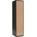 Z-skåp Fydor SMZ, BxDxH 400x550x1752 mm, 2 dörrar i 1 skåp, plant tak, ant/ek