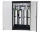 Brandsäkert Gasskåp G90 Alstad, till förvaring i arbetsutrymmen, för 4 x 50 liters tub, bredd 1400 mm