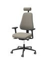 Kontorsstol LD 6340, med nackstöd, beige, 4D-armstöd