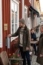 Askkopp för utomhusbruk, vägghängd, H 330 mm