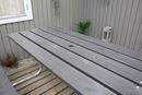 Picknickbord Robust, LxBxH 1750 x 1750 x 740 mm, grå